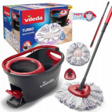 Комплект Vileda UltraMax Turbo 3 в 1 167751 з насадкою та відром Комплект Vileda UltraMax Turbo 3 в 1 167751 з насадкою та відром