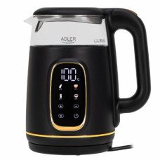 Чайник Adler AD 1305 LED black gold 1.7 л, змінна температура