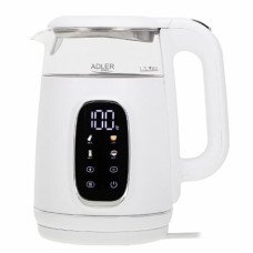 Чайник Adler AD 1305 LED white silver 1.7 л з підсвіткою